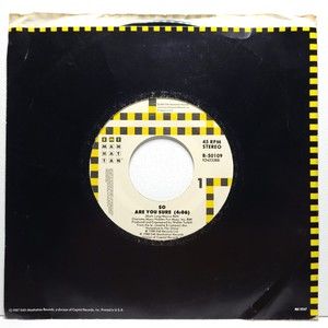 So 45 Are You Sure / Don't Look Back on EMI Manhattan EX Synth Pop